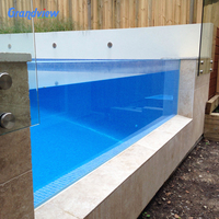 Hochwertige Outdoor-Schwimmbecken für Familien: Endlos-Acryl-Swim-Spa-Pool mit Acrylwand