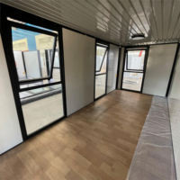 Fabrik 20ft neue Ideen faltbare modulare flach verpackte lebende Luxus vorgefertigte mobile Gebäude Falt container häuser