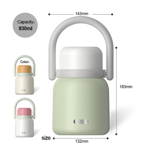 Vaso Térmico de Acero Inoxidable de Gran Capacidad <span class=keywords><strong>Xile</strong></span> con Cuchara, Aislamiento Térmico de 6 a 12 Horas, para Trabajadores de Oficina, Estudiantes y Almuerzo - Product Image 2