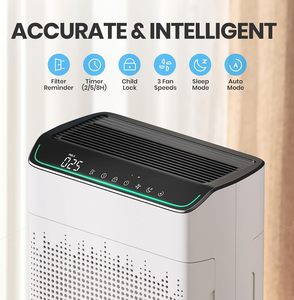 Purificador de Aire FLANUR BL-009 para Hogar, Habitaciones Grandes, Entrada de Aire de Doble Cara, Compatible con <span class=keywords><strong>Alexa</strong></span>, Filtro de Carbón Activado, Blanco, Control por Aplicación, 300 - Product Image 5