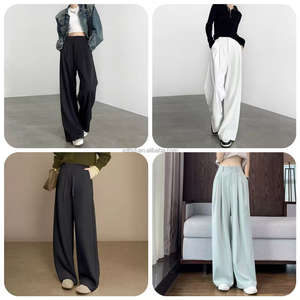 Pantalones Casuales Elegantes de Verano para Mujer, a la Moda, de Cintura Alta, Holgados, Transpirables, con Bolsillos, Cómodos y de Corte Holgado - Product Image 5