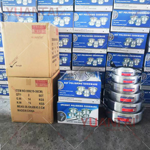 Bộ nồi chảo nhôm cao cấp 12 món giá rẻ, đúc nguyên khối, chảo rán, nồi súp lớn bằng nhôm - Product Image 2