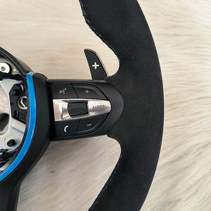 <span class=keywords><strong>Volante</strong></span> de gamuza de fibra de carbono apto para <span class=keywords><strong>Bmw</strong></span> M2 M3 M5 F10 F30 <span class=keywords><strong>E60</strong></span> E90 <span class=keywords><strong>M</strong></span> <span class=keywords><strong>volante</strong></span> deportivo - Product Image 4