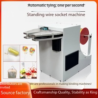 Supermarkt groentetasbindmachine, automatische draadbindmachine voor brood, snoep en fruitverpakkingen