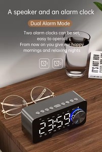 <span class=keywords><strong>2025</strong></span> biểu tượng tùy chỉnh Đồng hồ bàn P5 với BT Loa kỹ thuật số LED ánh sáng bàn & bảng FM Đài phát thanh đồng hồ báo thức điện tử lịch loa - Product Image 6