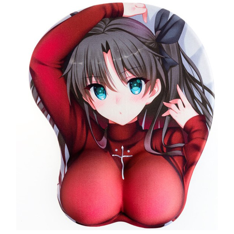 Grappig Memory Foam Naakt Plastic Kut Japan 3D Borst Hentai Sexy Anime Sxxy Hot Meisjes Foto Custom Gel Polssteun mouse Pads