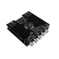 Module d'amplificateur de puissance numérique 2.1 canaux ZK-AS21 TPA3255 avec réglage des aigus et des graves, subwoofer 220WX2+350W