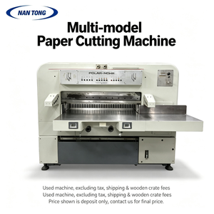 Guillotine à papier d'<span class=keywords><strong>occasion</strong></span>, machine de découpe de papier <span class=keywords><strong>hydraulique</strong></span> d'<span class=keywords><strong>occasion</strong></span> pour l'impression et la post-presse, plusieurs modèles en stock - Product Image 1