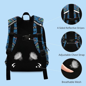 <b>Large</b> Capacity Custom Cartoon Print 11inches Custom Travel <b>Backpack</b> Fashionable Zipper Closure for <b>School</b> Boys and Girls - Product Image 4
