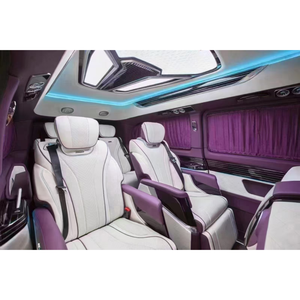 Siège de voiture Mercedes Vito avec éclairage ambiant en forme de flocon de neige gravé au laser, design ergonomique à dossier haut, siège de voiture premium à gravité zéro - Product Image 2