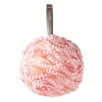 Grandes fleurs de douche super douces et mignonnes, boule de bain massante en maille, outils de gommage de luxe pour le bain