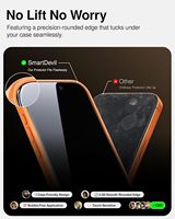 Protection d'écran en verre trempé 9H anti-traces de doigts 2.5D avec protection ESD, installation facile Magic Box pour iPhone 18 Pro Max 17 Air
