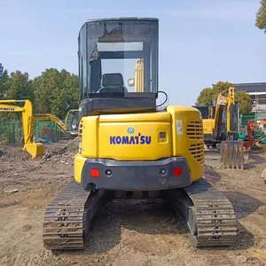 Excavatrice sur chenilles Komatsu PC50 d'occasion, 5 tonnes, moteur diesel, pompe hydraulique compacte, certifiée CE, moteur PLC, en vente - Product Image 5