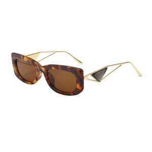 Gafas de Sol de diseñador de marca de lujo 2025 UV400 Moda para mujer Lentes de metal blanco dorado de alta calidad Marrón Azul Logo Lente clásica - Product Image 6