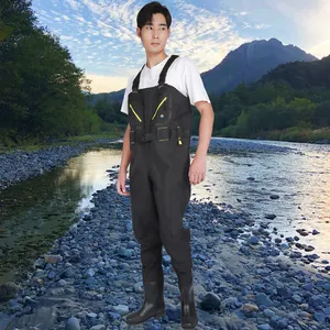 PVC Taslan รองเท้าบูทกันน้ำสำหรับตกปลา, กันน้ำใส่ได้ทั้งชายและหญิง - Product Image 3