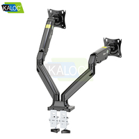 Support de moniteur double pour ordinateur portable KALOC, support de moniteur d'ordinateur, support de bureau