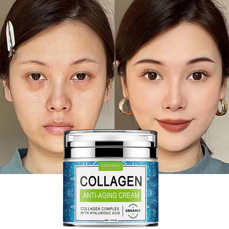 OEM mejor belleza coreana antienvejecimiento piel blanqueamiento hidratante vitamina E colágeno cara removedor de arrugas reparación levantar crema de noche