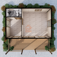 Maison conteneur modulaire, villa en kit, design moderne, ignifuge, étanche, bâtiment scolaire/bureau personnalisé, entrée extérieure