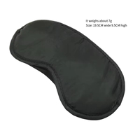 Masque de sommeil en maille élastique 100% polyester occultant pour la méditation, le yoga, coussin pour les yeux confortable