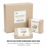 Boîte d'emballage cosmétique en carton mat, matériaux recyclés, motif branche végétale en feuille d'or, impression personnalisée, fermeture magnétique pour