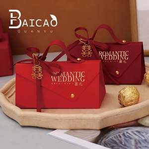 Düğün şeker kutuları ve çantaları-yaratıcı çin/kore tarzı hediye kutuları, düğün iyilik için el şeker torbalar - Product Image 4