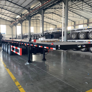 Semirremolque de Plataforma Plana de 4 Ejes, Remolques de Acero Nuevos para Uso en Ingeniería, para Transportar Maquinaria o Materiales de Construcción - Product Image 5