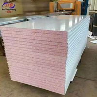 Panneau sandwich EPS haute densité ignifuge et isolant thermiquement pour murs et toitures de construction d'entrepôts