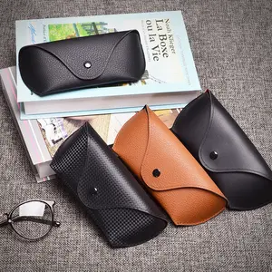 Jheyewear Casing Kacamata Hitam Ramah Lingkungan, Grosir Buatan Tangan PU Tahan Lama