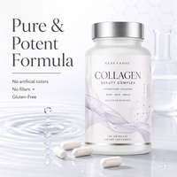 Capsules de collagène hydrolysé de qualité supérieure OEM ODM 2000 mg avec vitamine C, biotine et acide hyaluronique pour la peau, les cheveux et les ongles