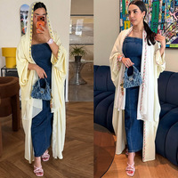 Ensemble Abaya Modeste pour Femmes Musulmanes Zifeng OEM, Hijab Floral, Robe Longue Deux Pièces, Vêtements de Prière Islamiques pour Femmes