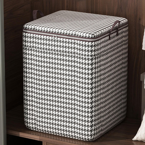 Boîtes de rangement transparentes pour sous-vêtements en jean grande capacité, empilables, organisateurs de vêtements <span class=keywords><strong>avec</strong></span> couvercle, écologiques, bacs de rangement pliables - Product Image 4