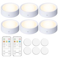 Lampe de meuble à télécommande, intensité réglable, moderne et minimaliste, blanche, alimentée par piles, pour cuisine, chambre, cave à vin