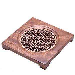 Walnut Wood Teapot Mat Square Heat Resistant <b>Tea</b> Ceremony Accessory Kung Fu <b>Tea</b> <b>Set</b> - Product Image 5