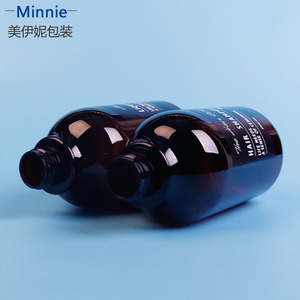 Bouteille en plastique marron Minnie 500 ml pour savon liquide et shampoing, avec pompe, pour soins quotidiens - Product Image 2