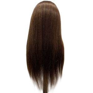 Maniquí de entrenamiento de material de pelo mixto Maniquí de cabeza y hombro, forma de Cara Blanca europea y americana, 26 pulgadas - Product Image 5