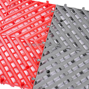 Gạch lát sàn nhà để xe hiện đại, chất liệu PP chống mài mòn, ghép nối kiểu <span class=keywords><strong>click</strong></span>, kích thước 400x400mm, chống thấm, chống trơn trượt, dùng cho trong nhà, rửa xe, triển lãm - Product Image 1