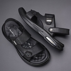 Sandalias de Hombre 2026, Sandalias de Playa de Piel Vacuna de Primera Calidad, Calzado Informal para Exteriores, Cómodo, Transpirable y Ligero - Product Image 2