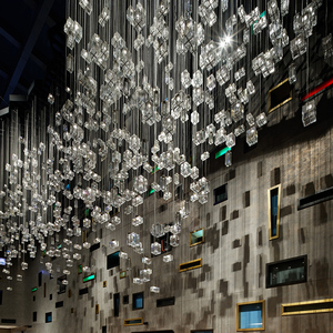 Tùy Chỉnh Giọt Mưa Treo Đèn Showroom Chiếu Sáng Cầu Thang Đèn Chùm Treo Đèn Cho Nhà Hàng Sảnh Khách Sạn Trang Trí Nội Thất - Product Image 6