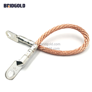 Bridgold linh hoạt bện Jumper Dây Đeo Đồng bện dây đeo trái đất tùy chỉnh dây đeo mặt đất Trung Quốc nhà sản xuất đồng bện - Product Image 1