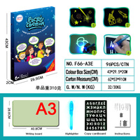 Tableau de Dessin Lumineux Magique pour Enfants, Tableau de Dessin Lumineux, Tableau Fluorescent