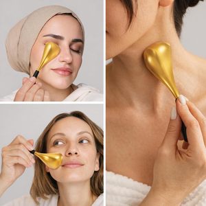 Appareil de refroidissement facial personnalisé en acier inoxydable, rouleau de glace, globes de glace, bâtonnets de massage facial pour le corps et les yeux - Product Image 3