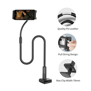 Hợp Kim Nhôm Linh Hoạt Cánh Tay Dài Ngỗng Cổ <span class=keywords><strong>Lazy</strong></span> Mount Điện Thoại Di Động Máy Tính Bảng Giá Đỡ Cho Pad 4 - 12.9 Inch - Product Image 4