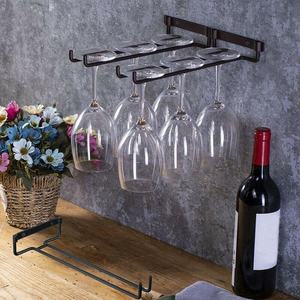 ชั้นวางแก้วติดผนังโลหะแบบกำหนดเอง <span class=keywords><strong>ที</strong></span>่เก็บแก้วไวน์ <span class=keywords><strong>ที</strong></span>่แขวนแก้ว <span class=keywords><strong>ที</strong></span>่แขวนถ้วย - Product Image 6