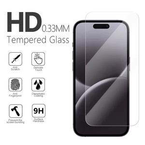 6 Gói 0.26Mm Bảo Vệ Màn Hình Máy Ảnh Ống Kính Rõ Ràng Tempered Glass Bảo Vệ Cho iPhone 16 Pro Max 15 Cộng Với 14 13 <span class=keywords><strong>Mini</strong></span> 12 11 XR - Product Image 2