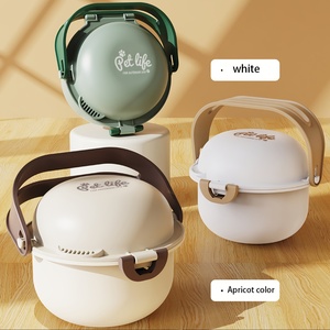Custom Foldable <b>Pet</b> Bowl Portable Collapsible <b>Food</b> and Water Container with Lid for Outdoor Dog Travel - Product Image 1