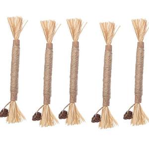 Nuevo Juguete Clásico Duradero <span class=keywords><strong>para</strong></span> <span class=keywords><strong>Gatos</strong></span>: Madera, Matatabi, Pluma, Insecto, Fruta, Rafia, Hierba, Palo Molar, Juguete Masticable <span class=keywords><strong>para</strong></span> Autoentretenimiento de Mascotas - Product Image 1