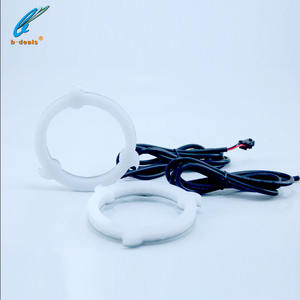 Bi Xenon HID 프로젝터 렌즈 용 2.5 ''Sharingan Halos 자동차 헤드라이트 SRGBA 회전 신호 후광 링 천사 눈 자동차 스타일링 개조 - Product Image 5