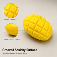 Jouet anti-stress souple en forme de mangue, balle à presser douce pour soulager le stress, jouet de décompression à montée lente en forme de fruit mignon pour enfants et adultes