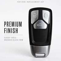 Coque de clé de voiture intelligente de remplacement à 3/4 boutons pour clé Audi, vente en gros d'usine