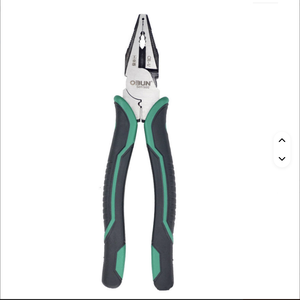 8" 9" Combination Pliers <b>Soft</b> Grip Plastic <b>Wire</b> Stripping Cutting Needle Nose Stainless Steel Construction Curved SK-08 OEM Supp - Product Image 4